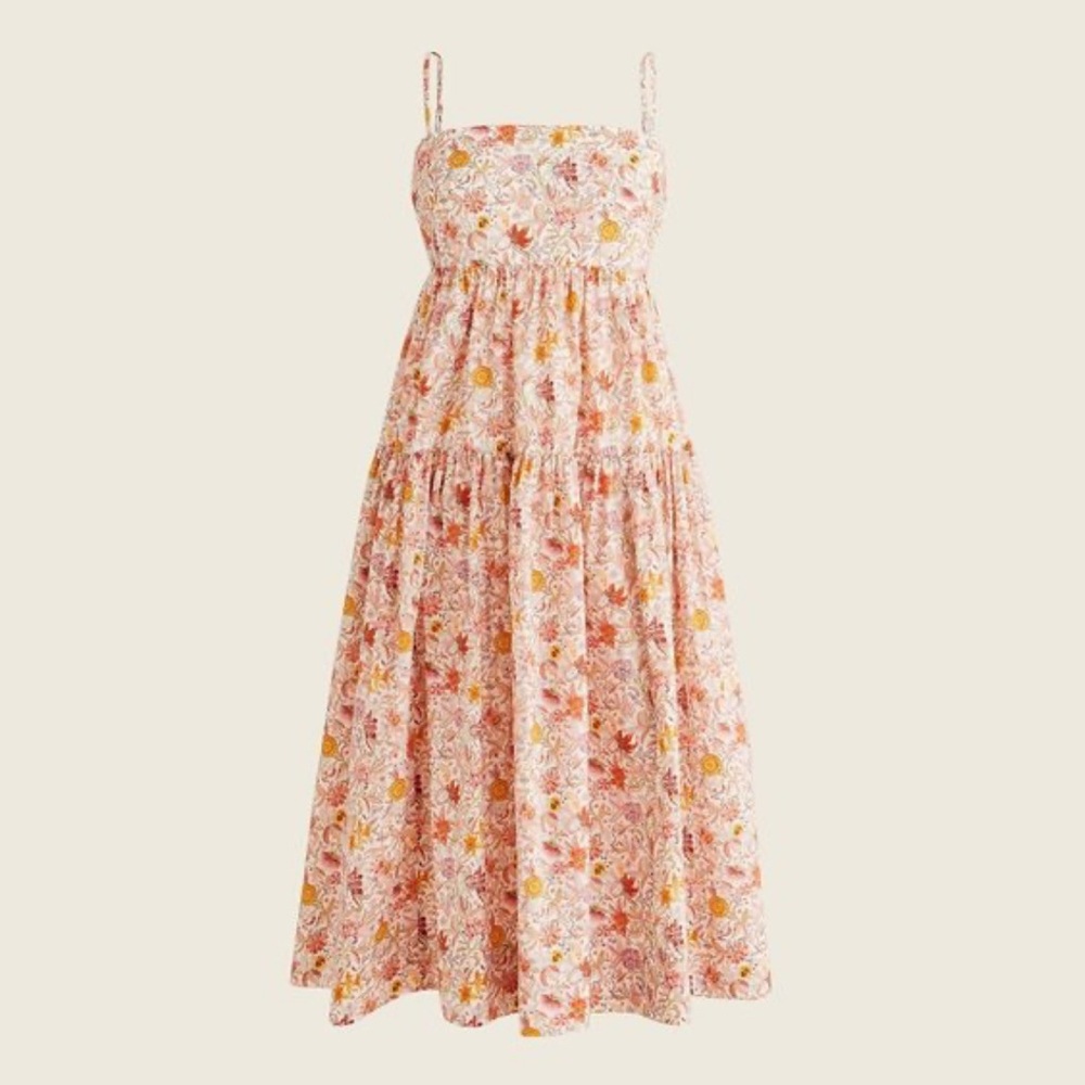 Liberty Tiered Floral Dress in Liberty Garden of Life Print